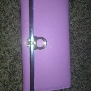 Salvatore ferragamo pink wallet